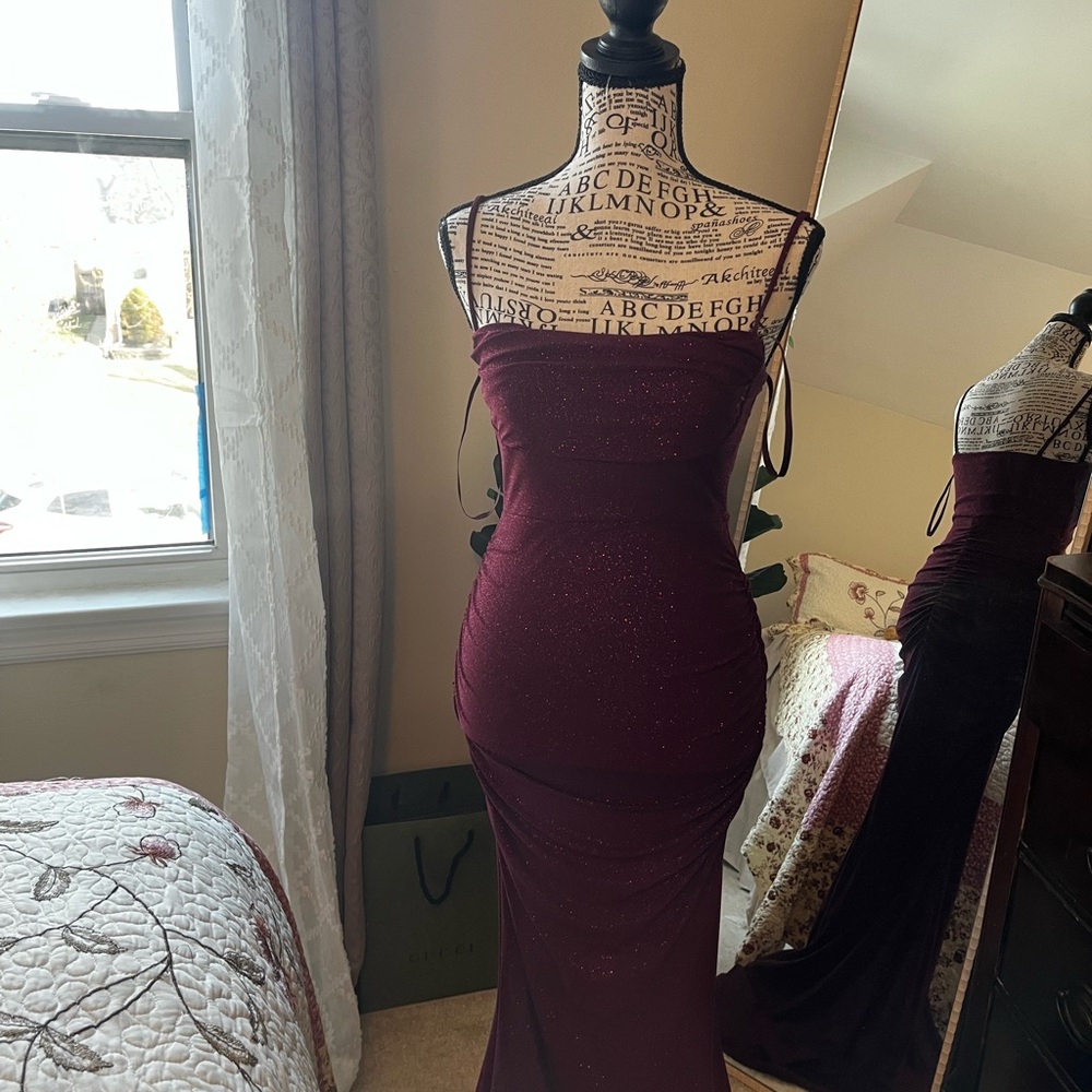 Windsor Burgundy Evening Dress